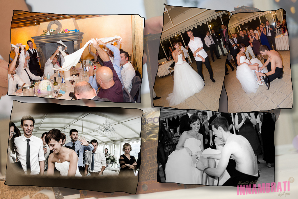 reportage,scherzo,giarrettiara,sposi,festa di matrimonio